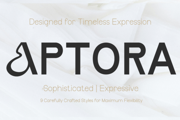 Aptora: A Display Typeface Built for Scroll-Stopping Impact