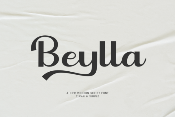 Beylla: A Clean Modern Script Font for Handmade Creators