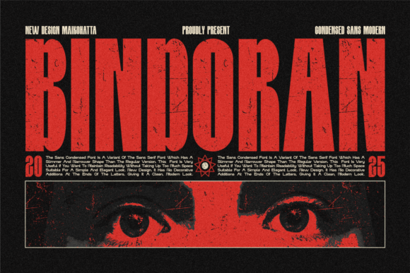 Bindoran: A Modern Condensed Sans Serif for Scroll-Stopping Campaigns