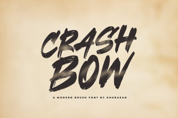 Crashbow: A Friendly, Modern Brush Font for Small Business Branding