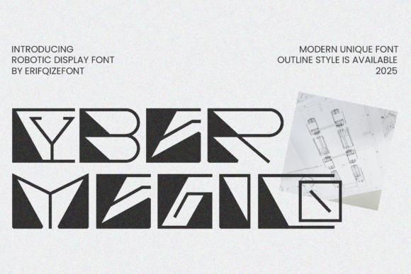 Cyber Megico: A Futuristic Display Font for Editorial Impact