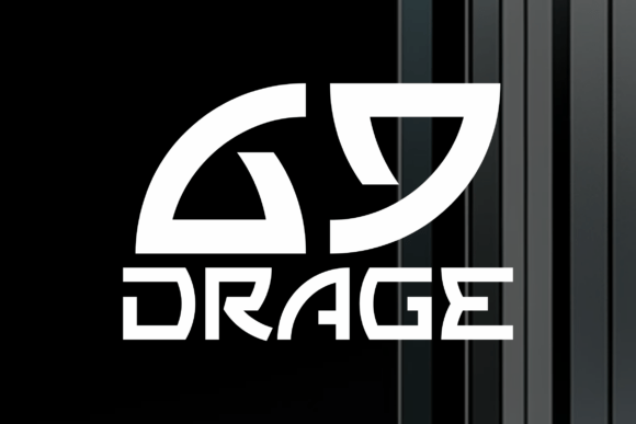 Drage 69: A Bold, Racing-Inspired Display Font for Small Business Branding