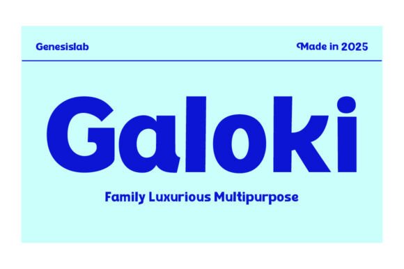 Galoki: A Luxe Sans Serif Font for Handmade Brands