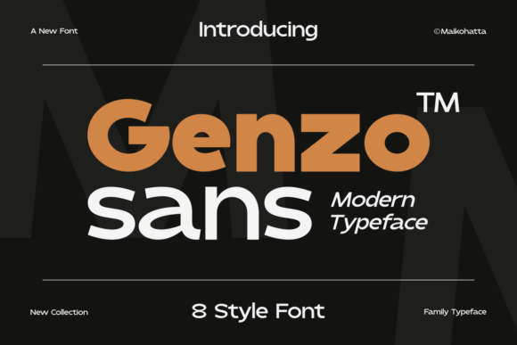 Genzo: A Modern Sans Serif Typeface for Scroll-Stopping Marketing