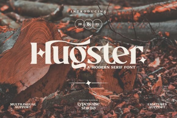 Hugster: A Modern Serif Font for Handmade Brands