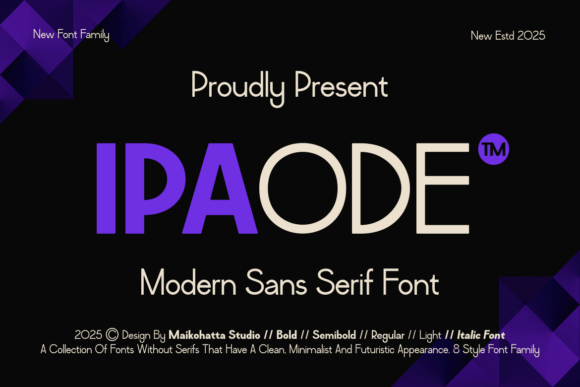 Ipaode: A Modern Sans Serif Typeface for Editorial Clarity