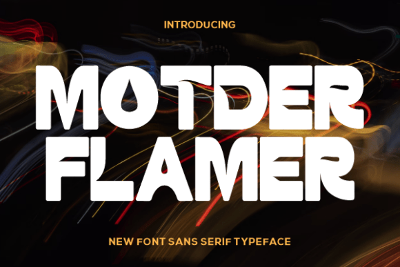 Motder Flamer: A Bold Sans Serif Font That Makes Handmade Goods Shine