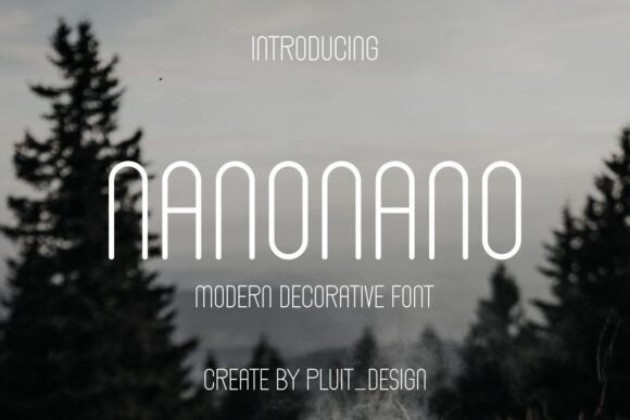 Nanonano: A Futuristic Serif Font for Modern Digital Brands