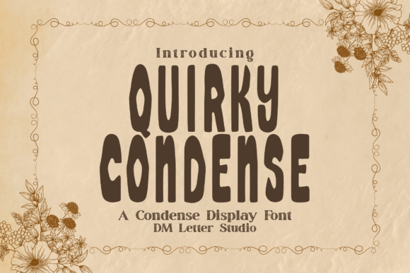 Quirky Condense: A Display Font with Editorial Charm