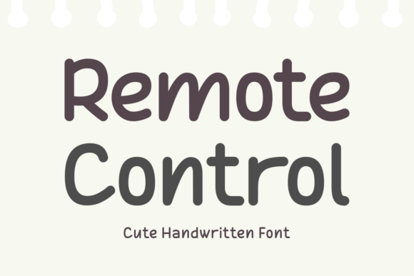 Remote Control Font: A Script Amp Display Typeface for Digital Branding
