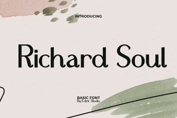 Richard Soul: A Refined Serif Font for Digital Branding