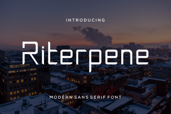 Riterpene: A Playful Sans Serif Font for Handmade Brands
