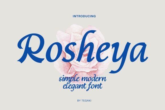 Rosheya: A Modern Script Font for Small Business Branding