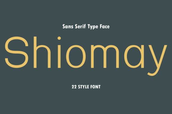Shiomay: A Sans Serif Typeface That Breathes With Your Content