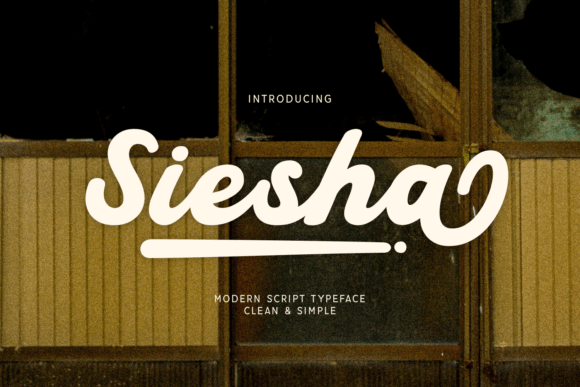 Siesha: A Bold Modern Script Font for Brand Identity