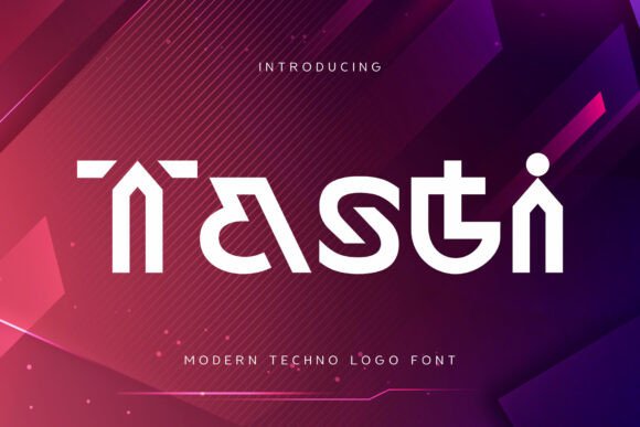 Tasti: A Sharp, Modern Display Font for Crafters & Sellers