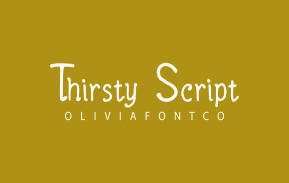 Thirsty Script: A Playful Display Typeface for Digital Branding