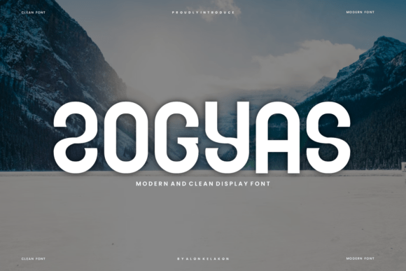 Zogyas: A Clean, Modern Display Font for Small Business Branding